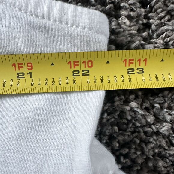 By Anthropologie Cutwork Babydoll Blouse Women's XL White Cotton Butterfly - Picture 13 of 14